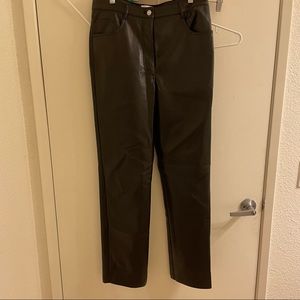 Aritzia Wilfred Melina Leather Pants